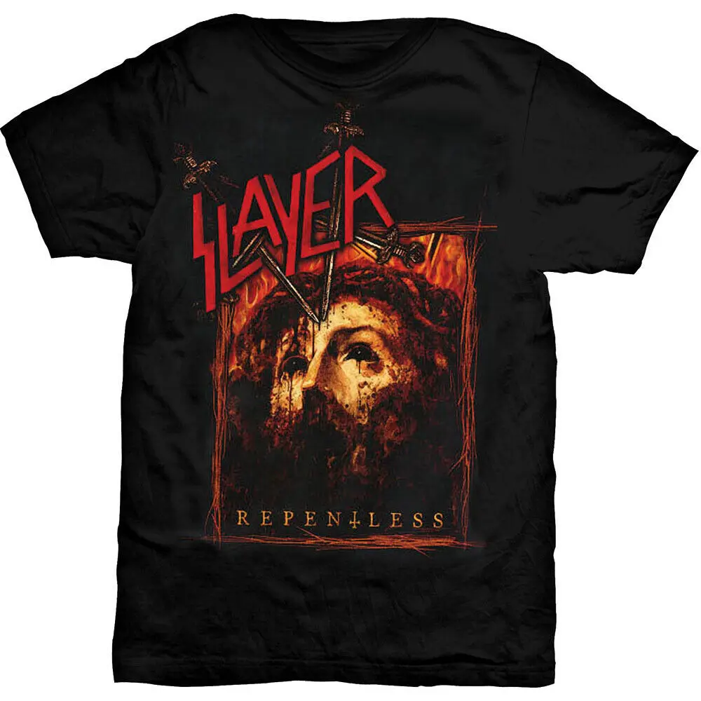 Men's Slayer Repentless Rectangle T shirt Medium Black