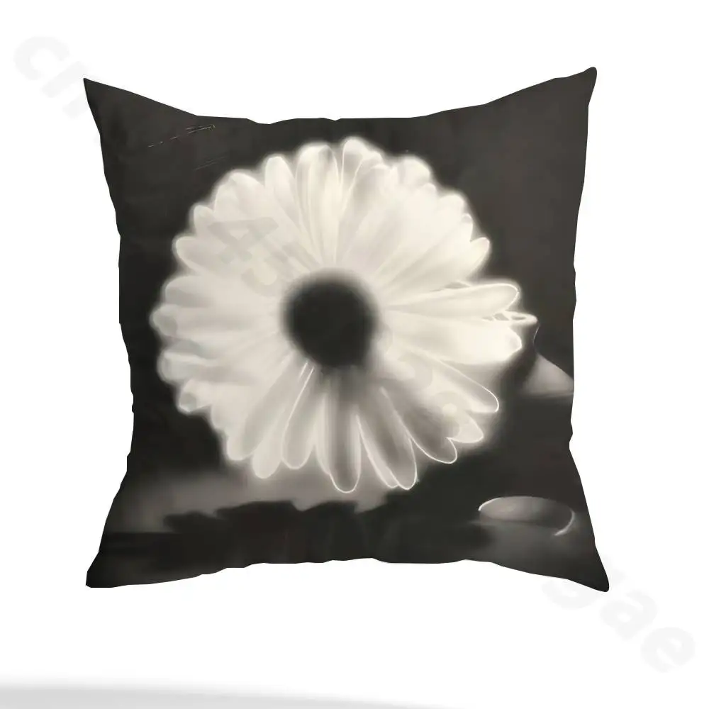 A-Ariana G-Grande  Pillow Case Square Double-Sided Printing Short Plush Sofa Cushion Cover Bedroom Bedside Pillow