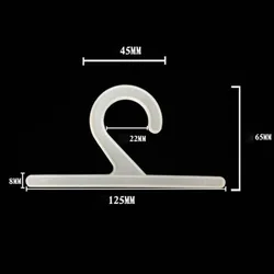100pcs/lot Sample Header Card Hooks Large Heavy Duty Plastic Head Hangers Clothing Bag Fabric Hook Display