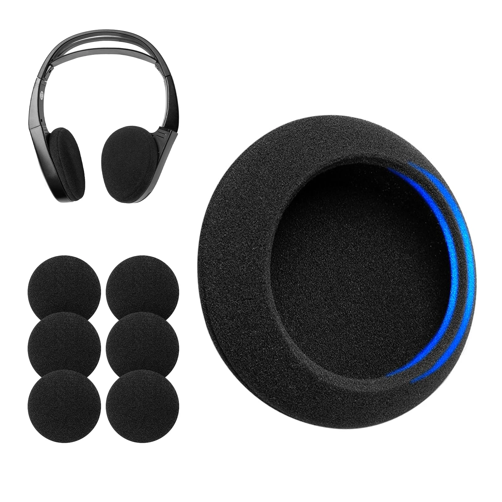 بطانة للأذن لكرايسلر تاون آند كونتري، سوبربان، تاهو، اسبون، رام 2500، دودج دورانجو نيترو، جي إم سي يوكون XL، أكاديا دمعة IR سماعة رأس