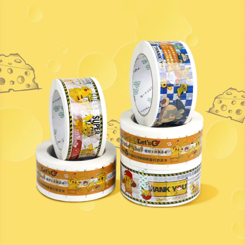 5cm x 100Y Cartoon Printed Packaging Tape Colored BOPP Sealing Tapes Express Packing Supplies Delivery Decorative Tape