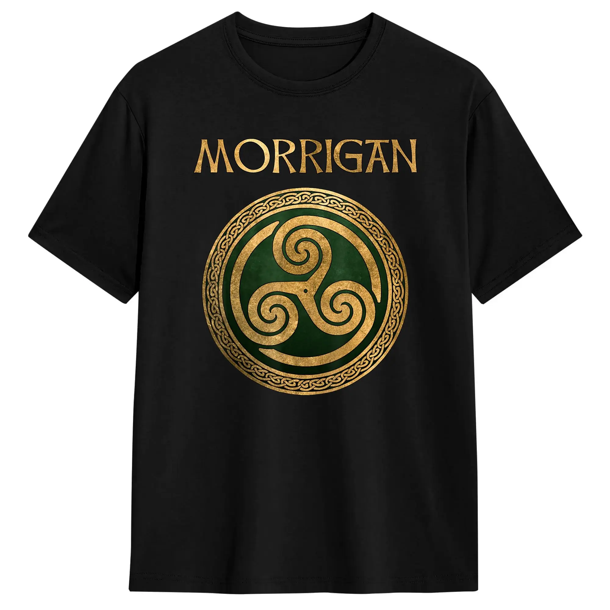 Men's Morrigan Celtic Goddess of Witchcraft   Magic and Death T Shirts  Pure Cotton Clothing Summer Funny Short Sleeves T Shirt