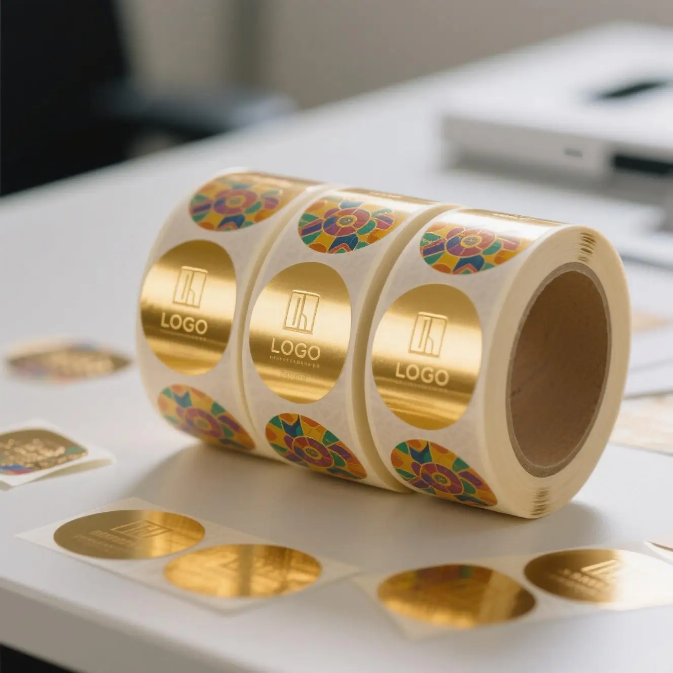 ملصقات ألوان الفينيل القابلة للتدمير من العبث لتطبيقات الأمن #4