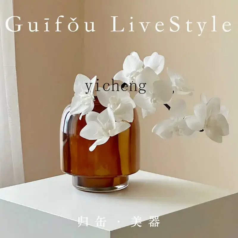 glazed flower ware light luxury water raising fresh vase living room dining table ornament