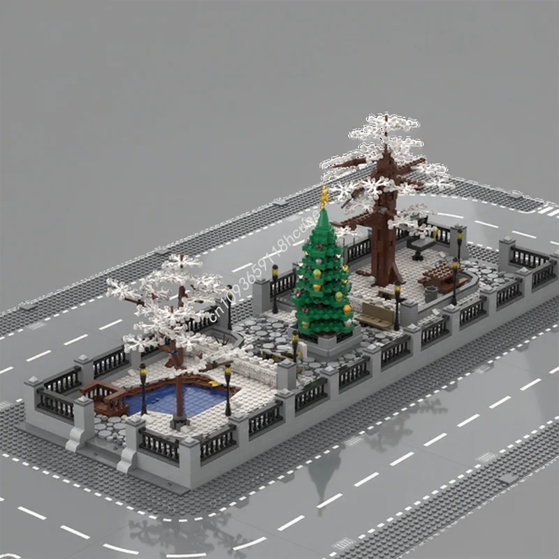 1983 stks MOC MB15 City Park City Bouwstenen Kerstcadeau Educatief Architectonisch constructiemechanica speelgoed