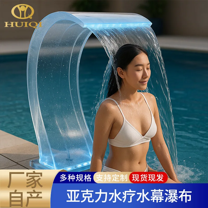 Acrylic Waterfall Arc Hook Waterfall Fountain Home Hotel Pool Spa