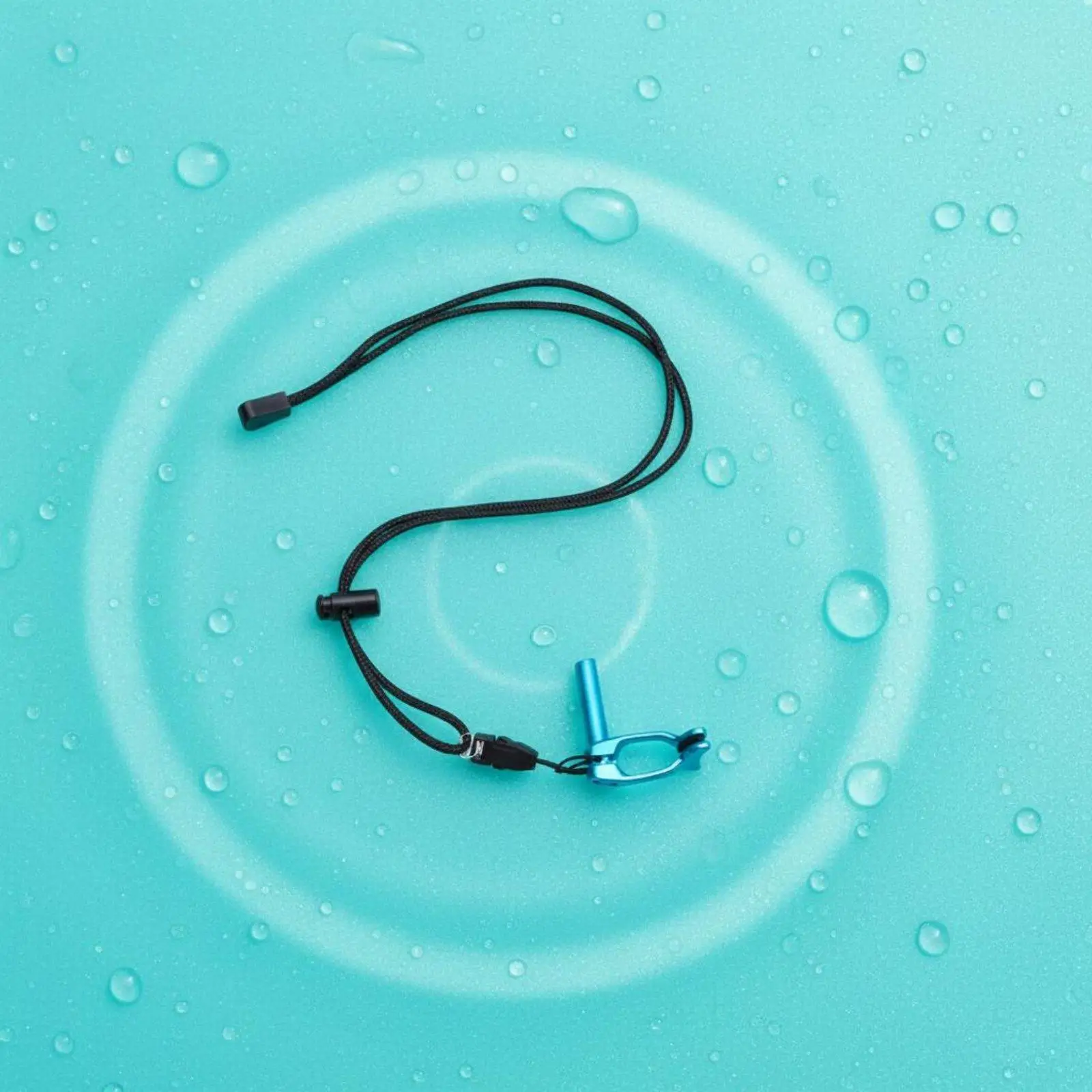 Anti Slip Aluminum Nose Clip for Snorkeling and Freediving Ear Equalization Tool with Comfortable Silicone Pads and 60cm Nylon