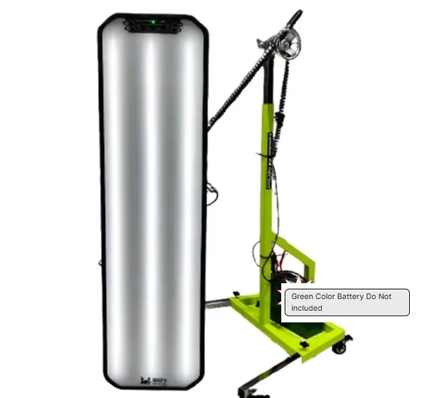 LED dent repair light inspection tool, with dual power supply height adjustable bracket three-zone independent light control