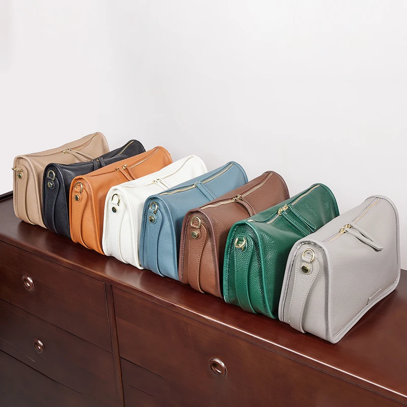 

Women's Medium Underarm Bag Top Layer Cowhide Leather Shoulder Bag Double Strap for Women Zipper Closure Daily Use luxury Bag