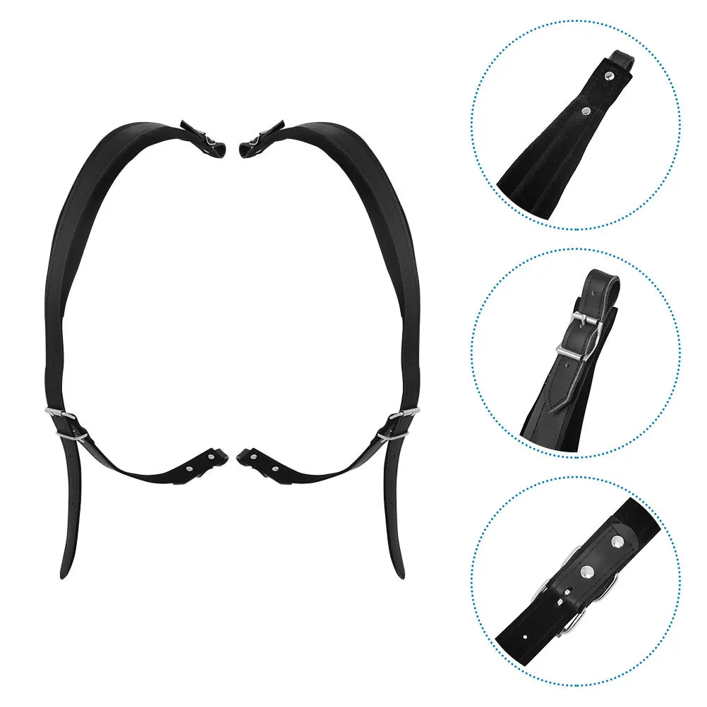 

1Pair Red Fake Accordion Belt Adjustable Strong Comfortable Shoulder Strap for 16 Bass to 120 Bass Accordion