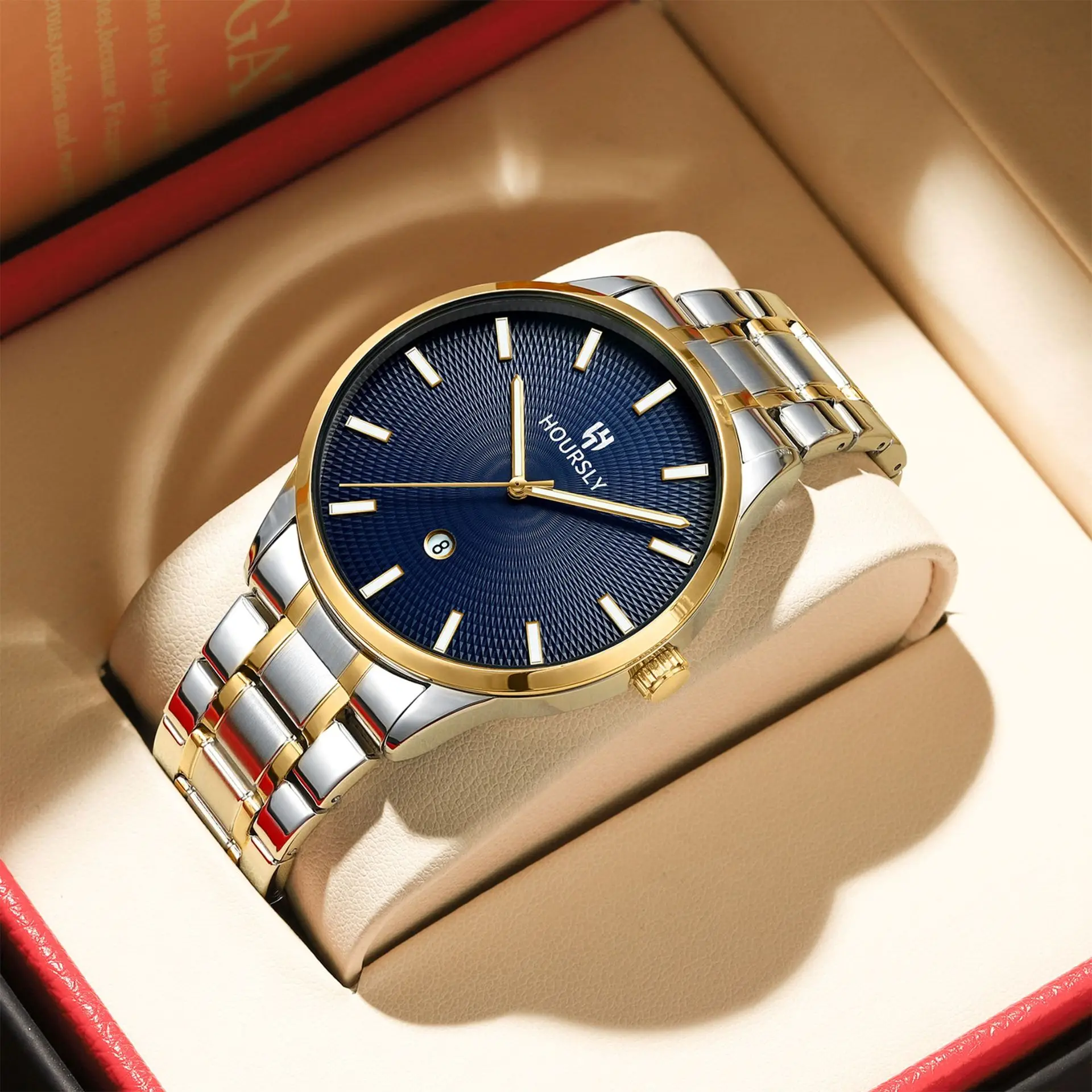 Relogio Masculino Minimalist Men's Watch Luxury Brand Steel Strip Calendar Night Light Business Fashion Quartz Men's Watch