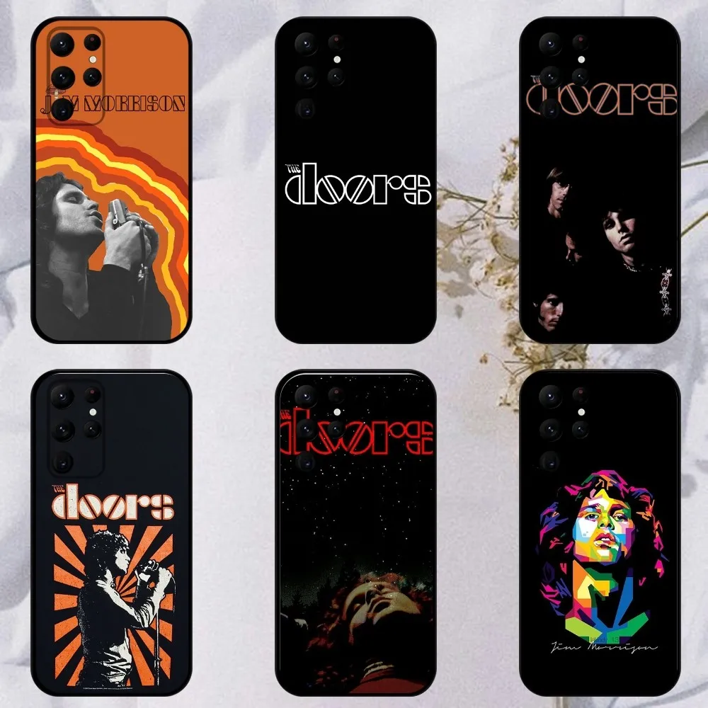 

The Doors-Jims-Morrisons Phone Case For Samsung S23,23,22,30,21,10,9,Note20 Ultra,Lite,Ultra,5G,Plus,FE,Black Soft Case