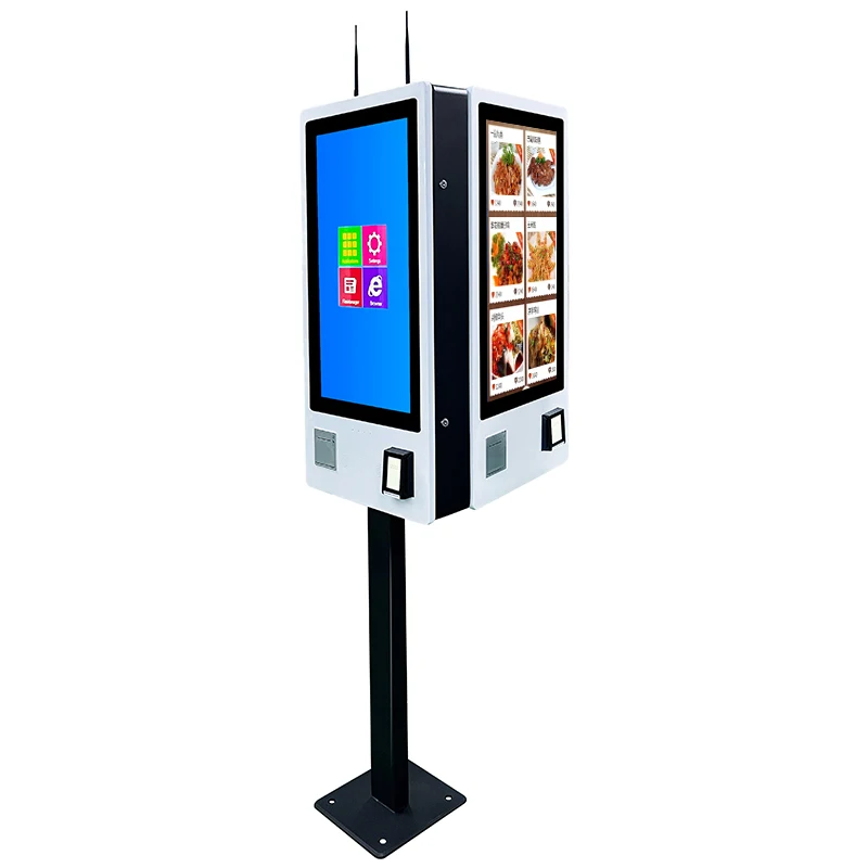 The most popular restaurant ordering system self service kiosk internet fast food order machine with facial recognition