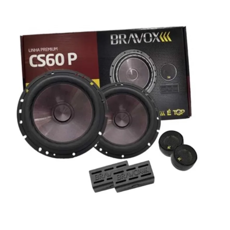 2-way Kit Speaker 6 Pol Cs60p Bravox Tweeter 120W Rms