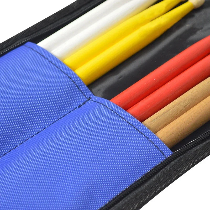 Drum Stick Bag Case Water-resistant 600D with Carrying Strap for Drumsticks Cymbals for Drums Drum Heads Cymbals for Drums