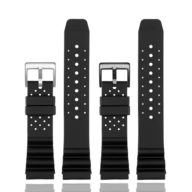 20mm 22mm Rubber Strap For Casio MDV-106 107 Diver Scuba SLA019J1 Watch Strap 2784 Silicone Watchband Seiko Universal Bezel band