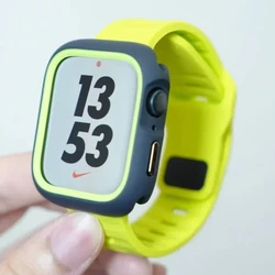TPU Case+Silicone Strap for Apple Watch Band Ultra 49mm Sport Band for Iwatch Series9 8 7 6 SE 5 4 45mm 44mm 41mm 40mm 42mm 38mm