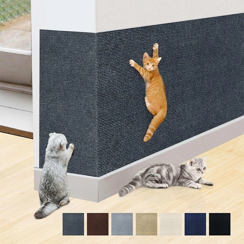 Cat Scratching Mat Cat Scratcher Sofa Tape Scratching Post Self-adhesive Carpet Cats Scratch Board Cat Accessories