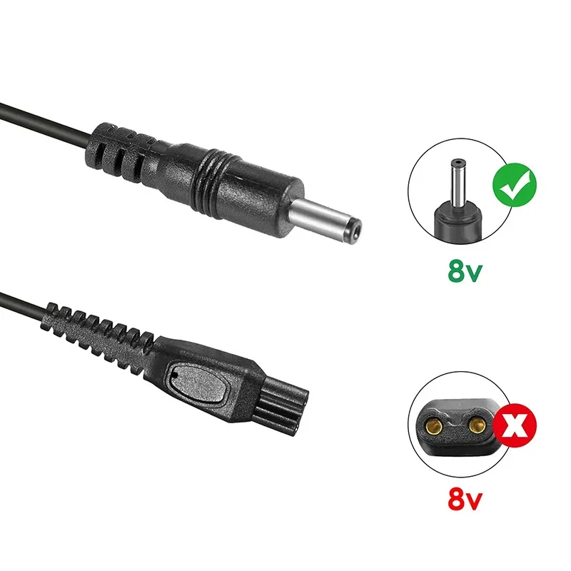 Ładowarka do golarki 8V 100mA HQ840 pasuje do Philips Norelco Multigroom 3000 MG3750/50 MG3750/10 MG3750/60 MG3760 MG3760 maszynka do golenia