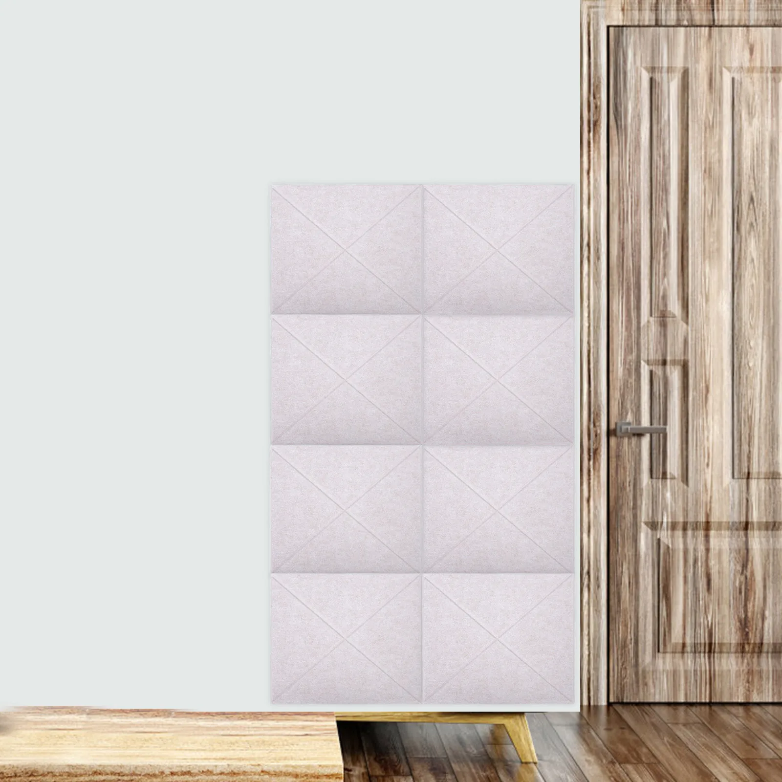 

6pcs Soundproof Wall Panels Self-Adhesive Acoustic Absorption Blocks For Studio Home Office Theater Ktv Noise Reduction