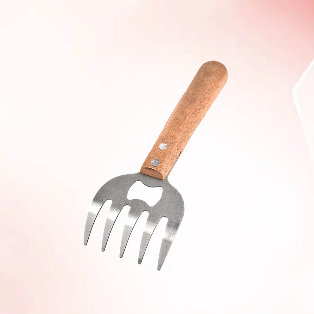 

Multifunction BBQ Meat Distributor Stainless Steel Shredder Claws Bamboo H Grill Tools Pork Beef Chicken Easy Shred Cut Fork