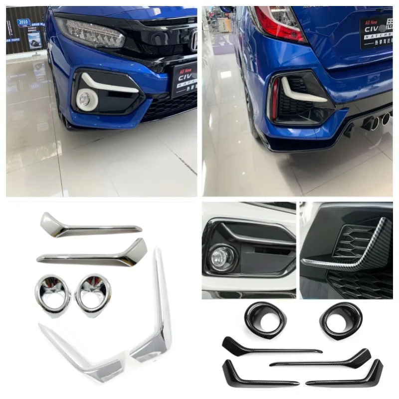 

Для Honda Civic Hatchback 2020 2021, аксессуары, противотуманные фары, лампы для век, полоса для бровей, декоративная крышка, отделка, стиль