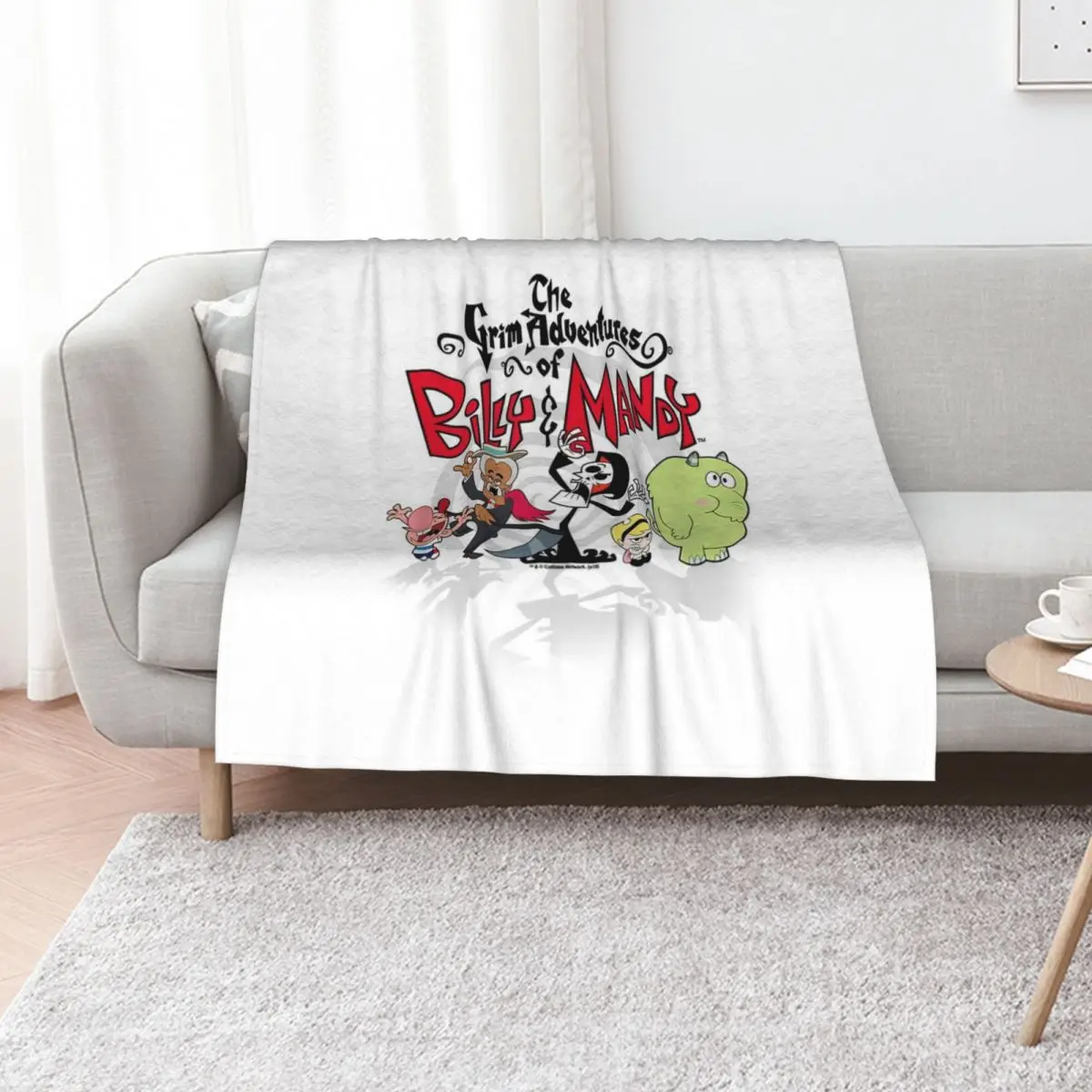 The Grim Adventures Of Billy & Mandy Group Shot T Throw Blanket Multi-Purpose For Sofa Thin Soft Bed Flannel Flannels Blankets
