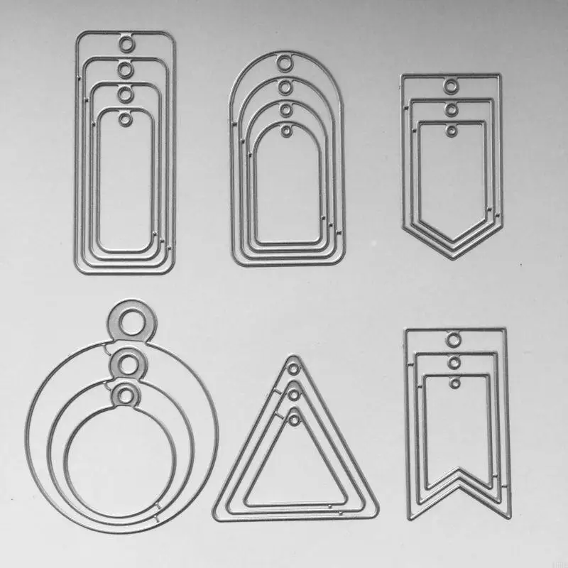 45BE rectangle tag metal cutting dies stencil diy scrapbooking อัลบั้มการ์ดแสตมป์การ์ด