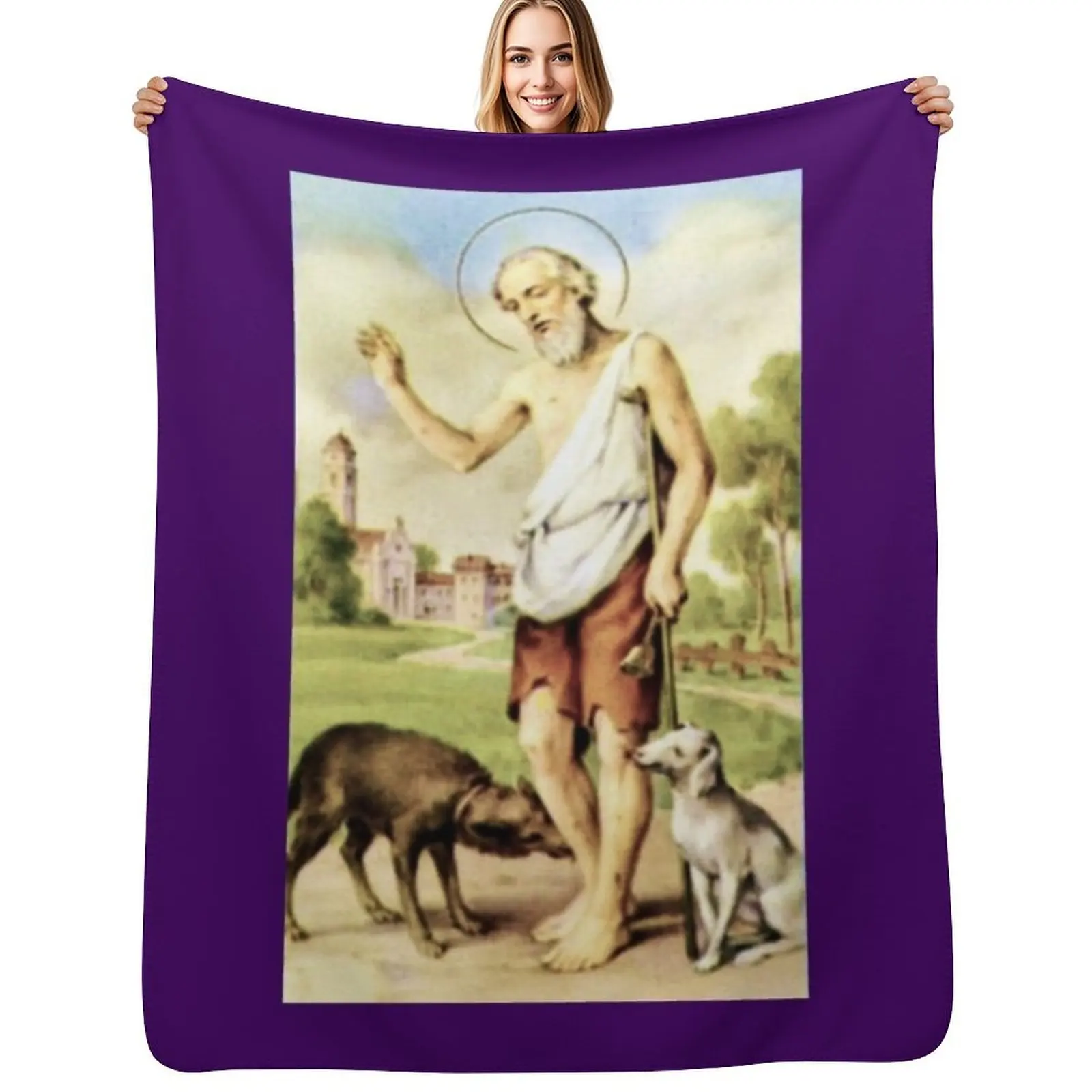 

san lazaro Throw Blanket Stuffeds Plaid blankets and throws Travel Blankets