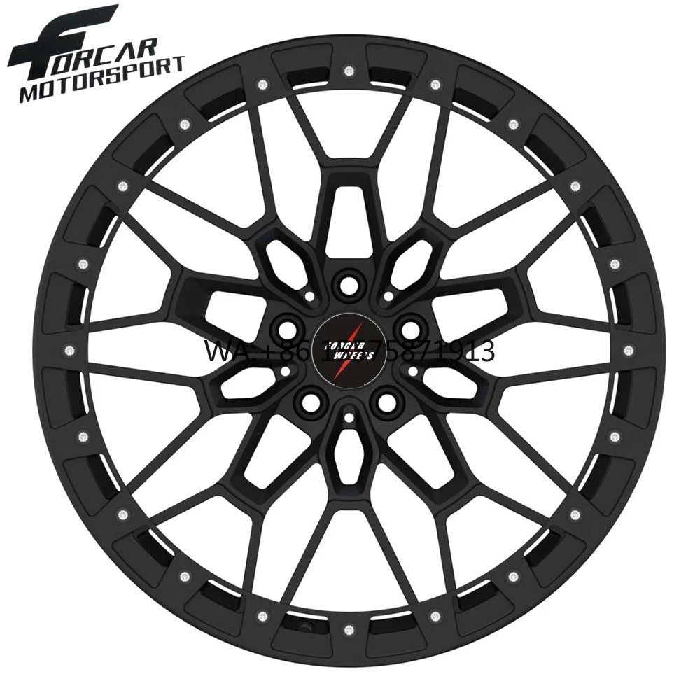 

One-Piece Design High Quality Gloss Black High Performance Aluminum T6061 Custom 16-24 Inch Alloy Forged Wheels Rims