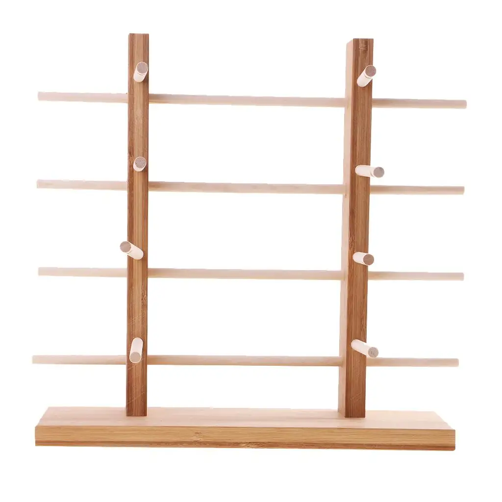 Wooden Display Stand Shelf Wood Sunglasses Rack Organizer Pedestal for Bedroom Eyewear Storage