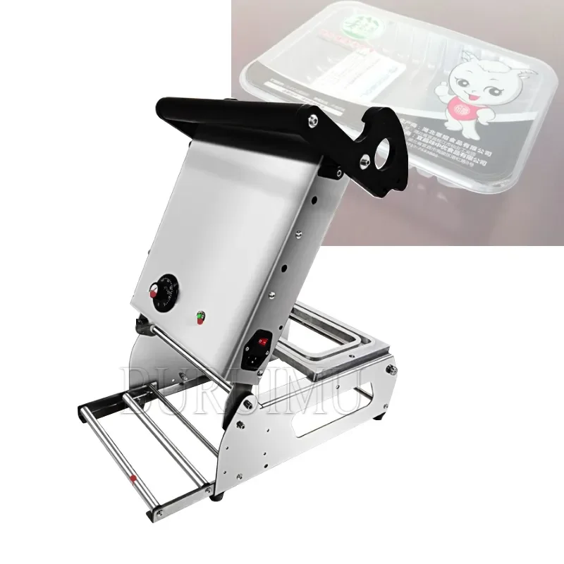 

12.5 Hot sell Commercial Manual Lunch Box Sealing Packing Machine Hand Press Plastic Food Container Fast Food Tray Heat Sealer