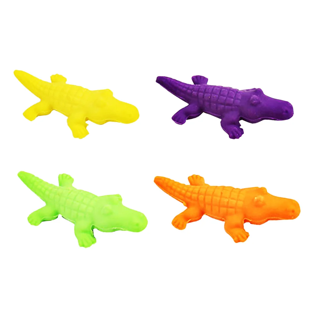 

4pcs Lovely Shaped Erasers for Kids School Supplies Miniature Animal Design Novelty Stationery Gifts