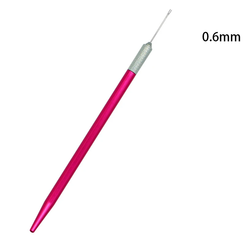 0.6mm 0.8mm Rerooting Naald Pop Haar Repaint Poppen Hoofd Reborn Haar Wroeten Gereedschap Pruik Maken Levert Accessoires
