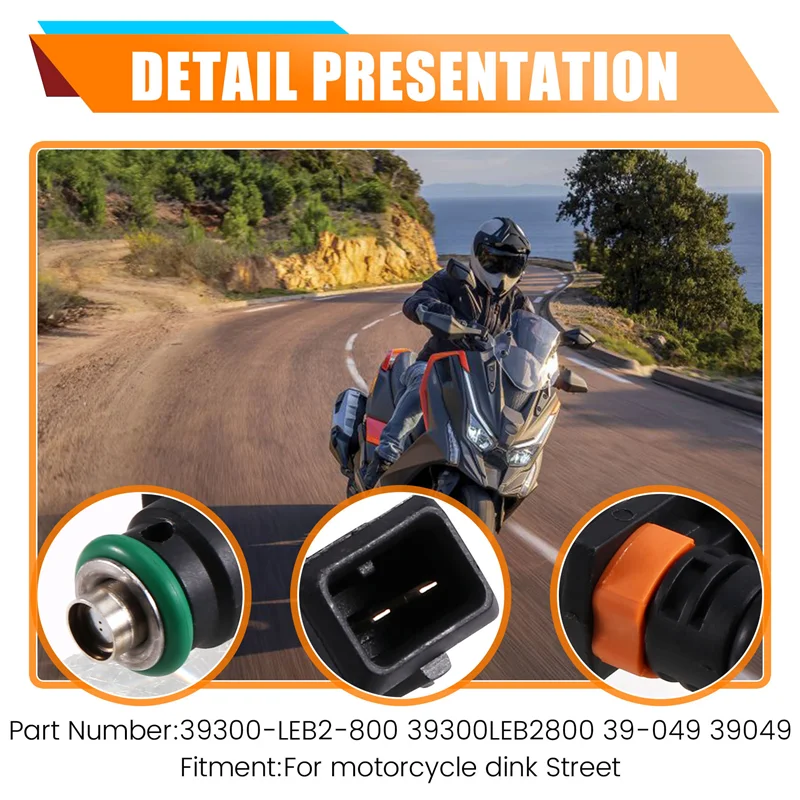 AEF3-Motorcycle Fuel Injector 39300-LEB2-800 39300LEB2800 39-049 39049 For Kymco Dink Street