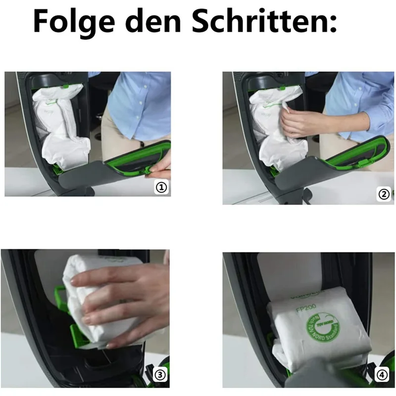 N02R-24PCS Vacuum Cleaner Bags For Vorwerk Kobold VK 200 - Premium Vacuum Cleaner Bags For VK 200 VK200 FP