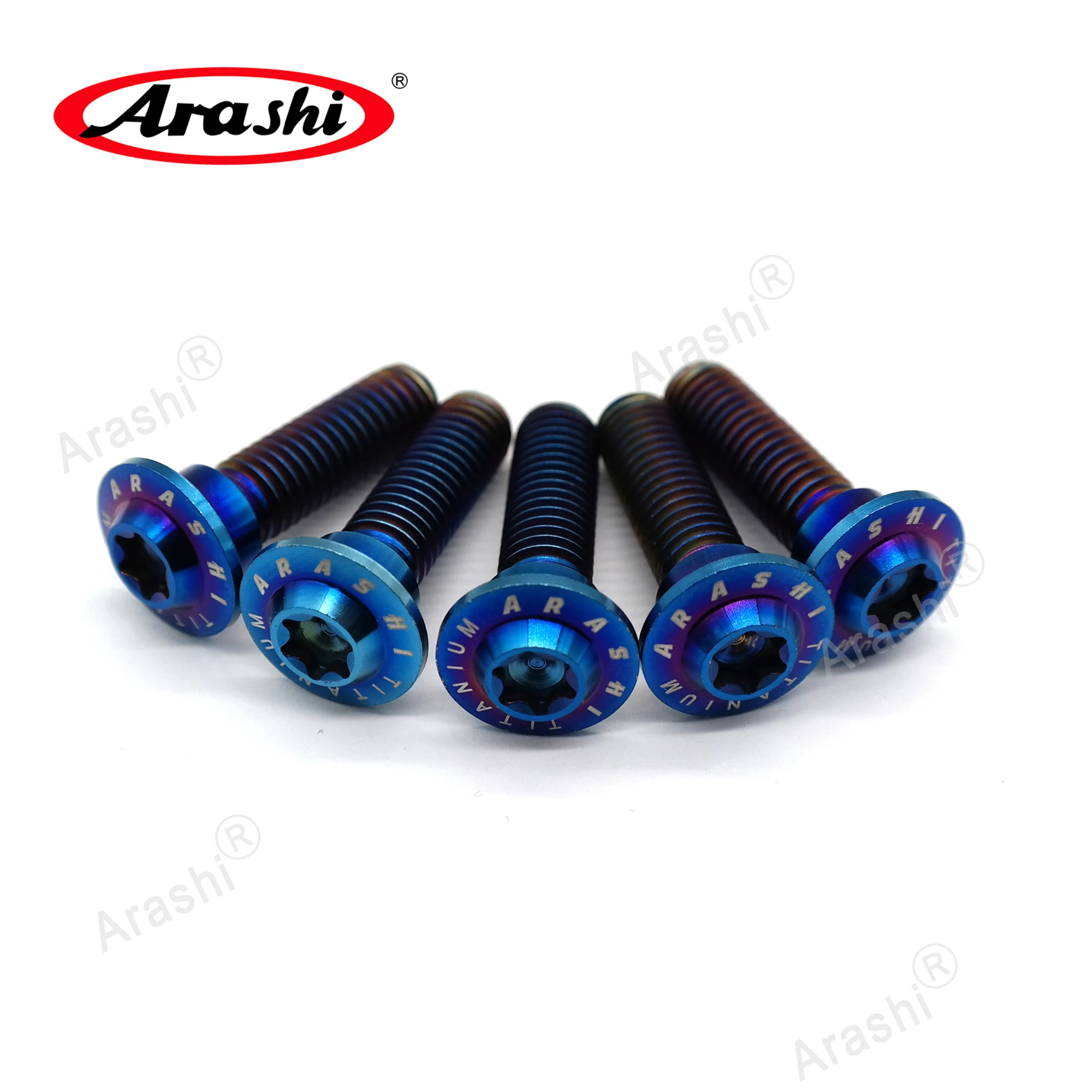 Arashi M8x30mm Brake Disc Rotor Mounting Bolts Motorcycle Disk Titanium Screws For HONDA YAMAHA SUZUKI BMW KAWASAKI Accessories