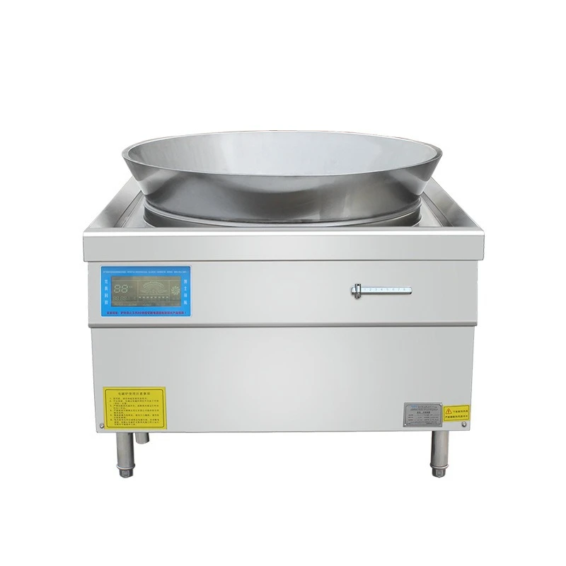 Olla de sopa de cordero y ternera de gran diámetro, caldero electromagnético de verduras calientes y polvo, procesamiento de carne estofada y tofu