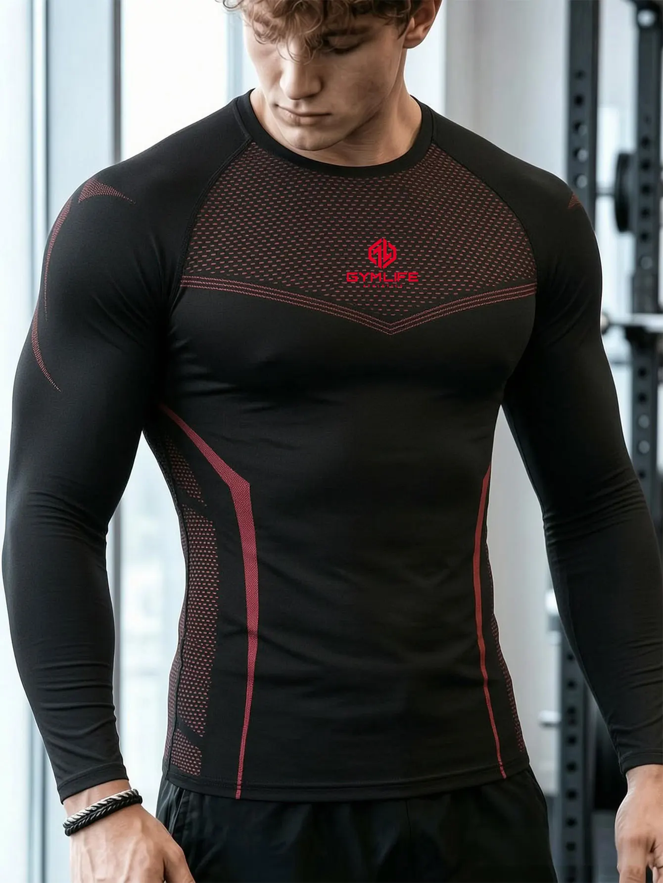 Men Running T-shirt Compression Long Sleeve Sport Tees Gym Fitness Sportshirts Male Jogging Tracksuit Homme Athletic Shirt Tops