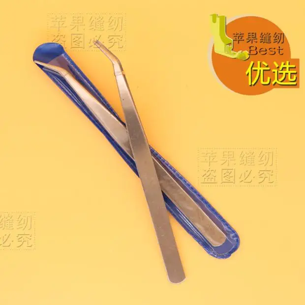 High Quality Stainless Steel Tweezers Curved Tweezers Long Hair Picking Tweezer Set Pointed Tweezers