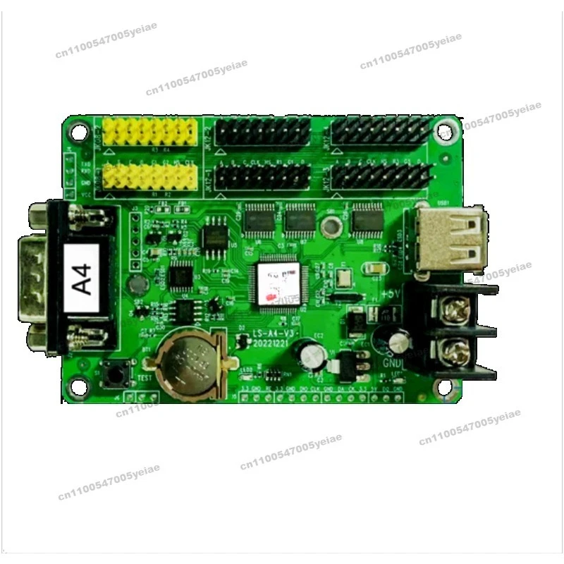 Para puerto serie A4 232 comunicación datos de actualización en tiempo Real 485 puerto serie pantalla LED código interno fuente tarjeta de Control de biblioteca