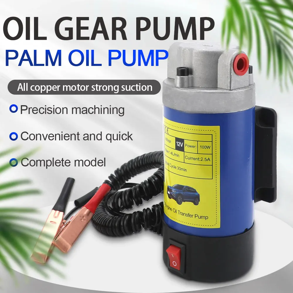 Öl absaug pumpe für Motoröl gewinnung und Öl transfer wechsel pumpe, tragbare elektrische selbst ansaugende leistungs starke Zahnradpumpe – Detail 1