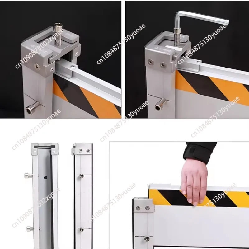 Aluminum alloy flood control water retaining plate Flood control gate Stainless steel flood control baffle Underground garage
