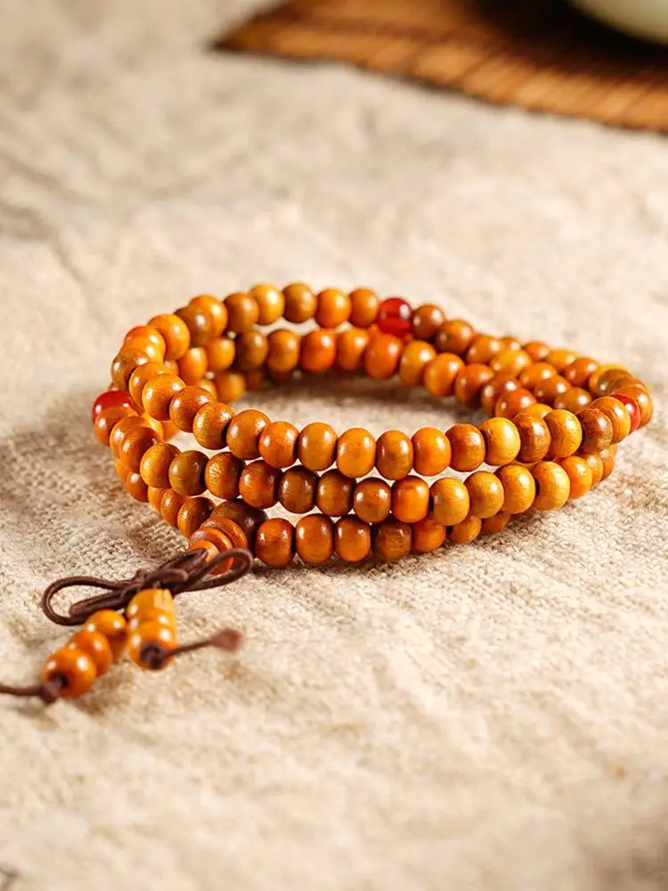 6mm bois de santal naturel bouddhiste perles Bracelets 108 perles bouddha méditation prière bois perlé Bracelet couche Bracelets hommes femmes