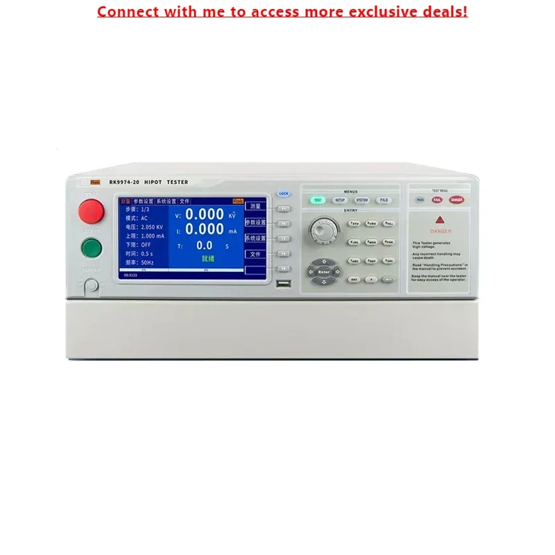 Rek RK9974-AC20 Programnable Withstanding Voltage Tester HI-POT Tester AC 0-20KV,AC 0-20mA