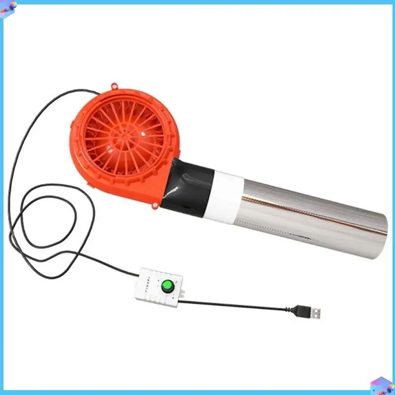 

A43T USB-переключатель управления переменной скоростью, вентилятор для барбекю, ШИМ-вентилятор 12X3,2 см, 5 В, 1 А, большой расход воздуха для древесного угля