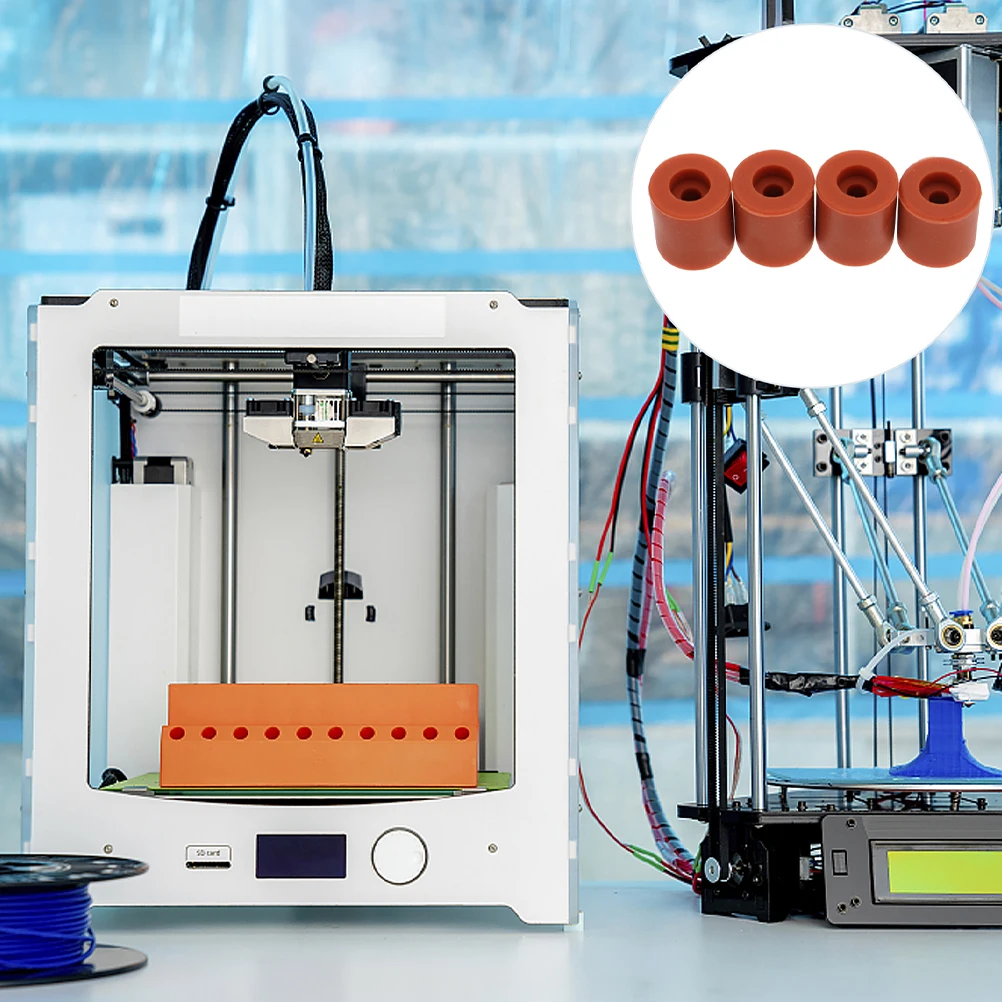 

1 комплект, выравнивающая колонна с горячей кроватью, силиконовый буфер, стабильная амортизирующая прокладка с подогревом, аксессуар для 3D-принтера, прочная замена