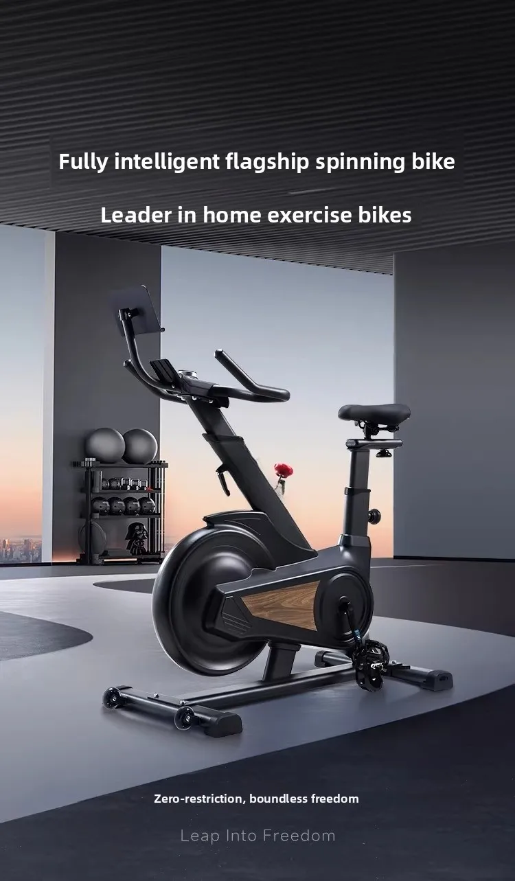 Smart spinning bicycle, household weight loss exercise fitness equipment, small indoor special mute