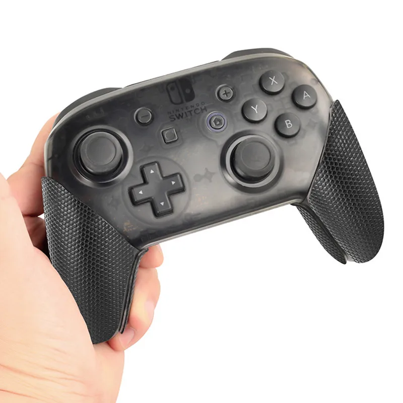 Para Nintendo Switch Pro NS Pro controlador de goma texturizada antideslizante absorbente de sudor pegatina cubierta empuñaduras de rendimiento