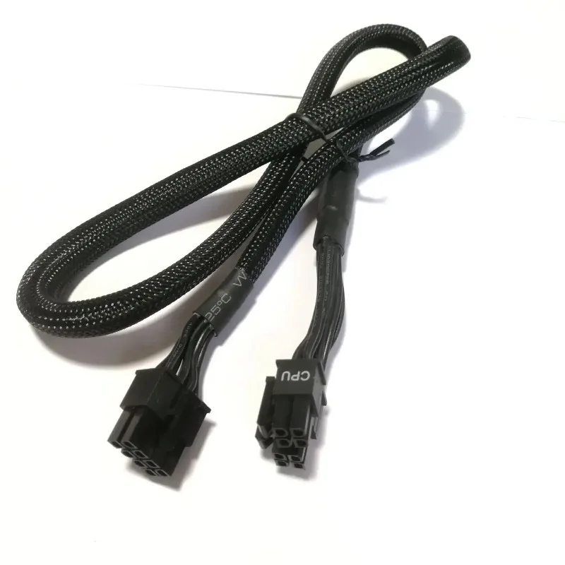 Cabo do soquete de poder para o processador central Mainboard, 8Pin, 4 + 4Pin, 8P, para EVGA G + G2, G3, P2, T2, GS, 550GS, 650GS, 750W, 850W, módulo 1000W, 1600W